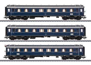 Personenwagen-Set "Dom Pfeil“, stahlblau, DB, 3-tlg., Ep.III