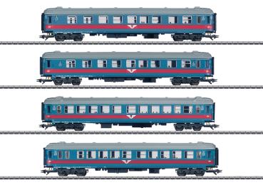 Schnellzugwagen-Set, SJ, 4-tlg., Ep.V