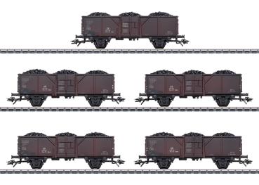 Güterwagen-Set Fd-z-72 Ommv, DB, 5-tlg., Ep.III