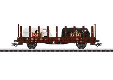 Rungenwagen Typ TF, mahagonibraun, DSB, Ep.III