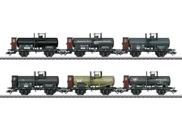 Kesselwagen-Set, KPEV / K.Sächs.Sts.E.B. / Bad.Sts.B., 6-tlg., Ep.I
