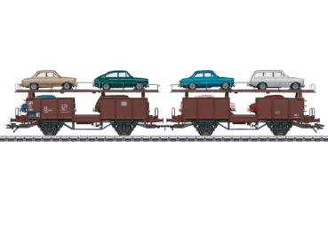 Autotransportwagen-Paar Laaes 541, DB, Ep.IV