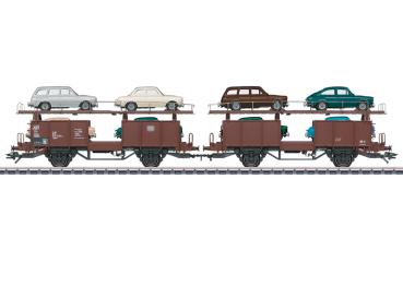 Autotransportwagen-Paar Laaes 541, DB, Ep.IV