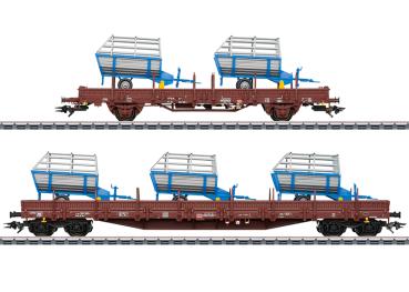 Güterwagen-Set 2 "Landwirtschaftliche Geräte", DB-AG, 2-tlg., Ep.VI