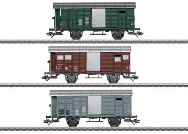 Güterwagen-Set mit gedeckten Güterwagen K3, SBB, 3-tlg., Ep.III