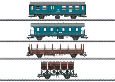 Wagen-Set "Bauzug", DB, 4-tlg. Ep.IV
