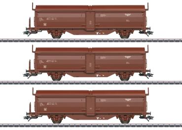 Schiebedach-/Schiebewandwagen-Set, NSB, 3-tlg., Ep.IV
