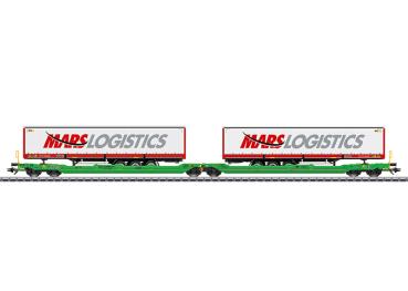 Doppel-Taschenwagen Sdggmrss, reingrün, CFL-Cargo, Ep,VI