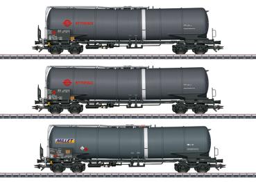 Kesselwagen-Set Zacns, Ermewa SA / Millet SAS, 3-tlg., Ep.VI