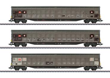 Schiebewandwagen-Set Habbins 354, DB-Cargo AG, 3-tlg., Ep.VI