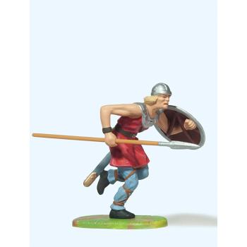 Normane mit Speer, stürmend