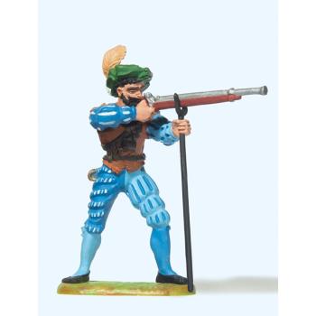 Preiser 52305 - Landsknecht mit Gewehr, zielend