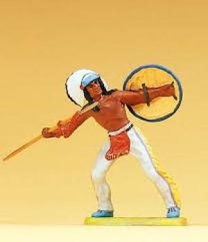 Preiser 54609 - Indianer, Speer werfend