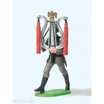 Preiser 56087 - Musiker im Marsch, mit Lyra