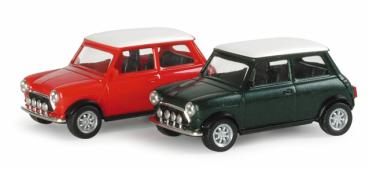 Mini Mayfair, British Racing Green-metallic, weißes Dach