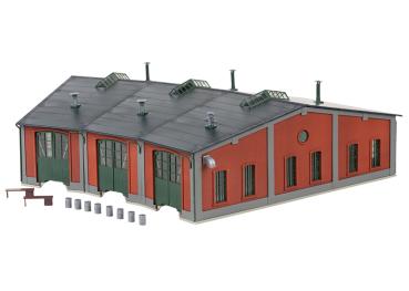 Bausatz: Ringlokschuppen, 3-ständig