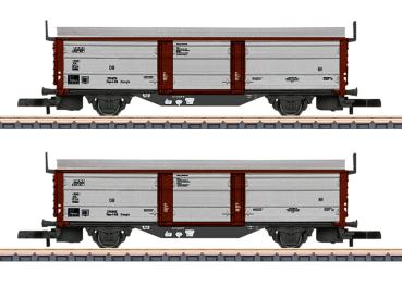 Wagenset Schiebedach-/Schiebewandwagen, DB, 2-tlg., Ep.III