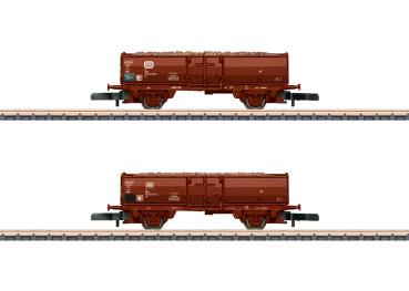 Güterwagen-Set mit Rübenbeladung, DB, 2-tlg., Ep.IV