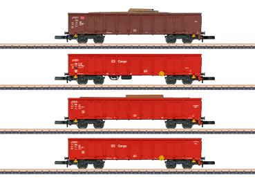 Güterwagen-Set Eanos-x 052, DB-AG, 4-tlg., Ep.V