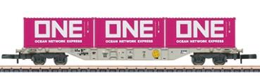 Containertragwagen Sgns 691, 3x 20ft. Container "ONE", Ep.VI