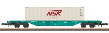 Containertragwagen Sgns 691, 1x 40ft. Container "NSR", Ep.VI