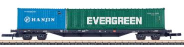 Containertragwagen Sgs 693 "Hanjin / Evergreen"