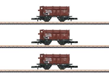 Klappdeckelwagen-Set, DRG, 3-tlg., Ep.II