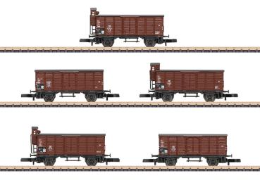 Güterwagen-Set G10, Brit-US Zone / SEB / DB, 5-tlg., Ep.III