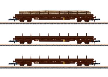 Rungenwagen-Set Res 3936, ÖBB, 3-tlg., Ep.IV