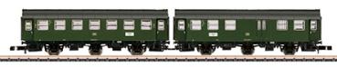 Umbauwagen-Paar 2. Klasse B3yge 761 und 2. Klasse mit Gepäckraum BD3yge 766, DB, Ep.IV
