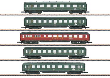 Schnellzug-Schürzenwagen-Set, DRG, 5-tlg., Ep.II