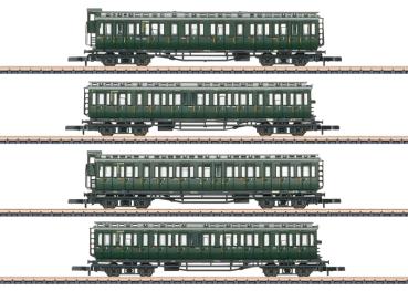 Abteilwagen-Set, DB, 4-tlg., Ep.III