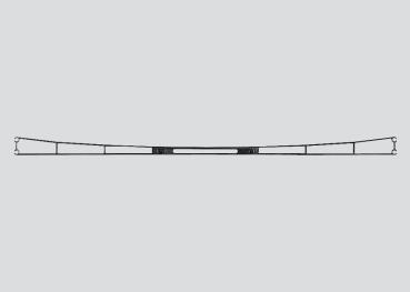 Fahrdrahtstück verstellbar, 150-180 mm