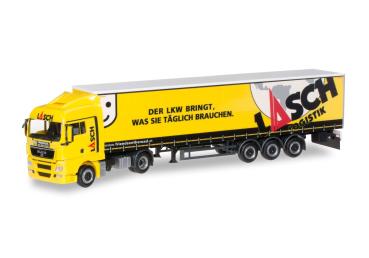 MAN TGX XLX Gardinenplanen-Sattelzug "Lasch"