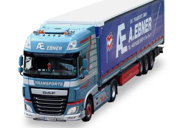DAF XF SSC Euro6 Pritschen/Planen-Sattelzug "A. Ebner"