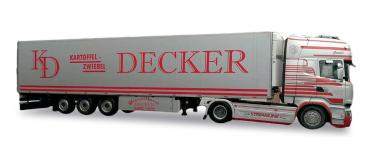 Scania R TL Kühlkoffer-Sattelzug "Decker"