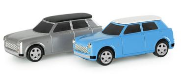 New Trabi IAA 2007, hellblau, weißes Dach