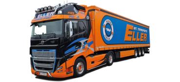 Volvo FH 16 Gl. XL Gardinenplanen-Sattelzug "Eller"