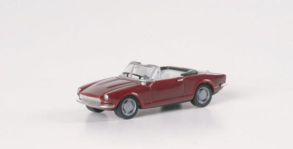 Fiat 124 Spider, dunkelrot