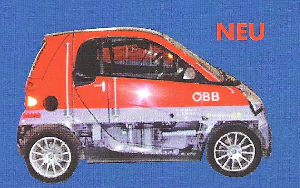 Smart Fortwo Coupé 07, rot, "ÖBB"