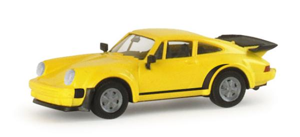 Porsche 911 Turbo, gelb