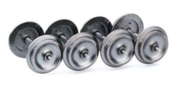 Radsatz Metall voll, 4 Stk.