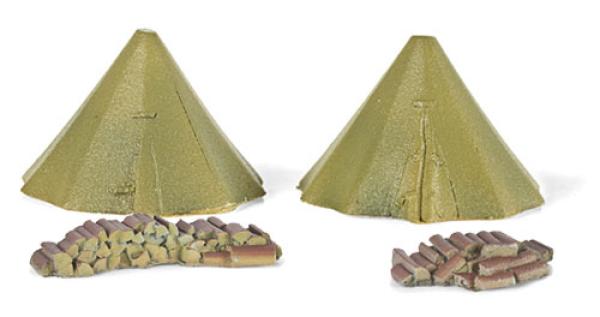 Civil War Accesssories - Sibley Tents & Firewood