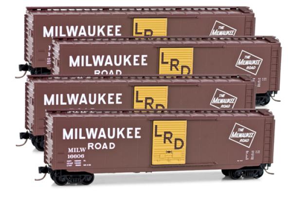 50' Boxcars -  Milwaukee Road