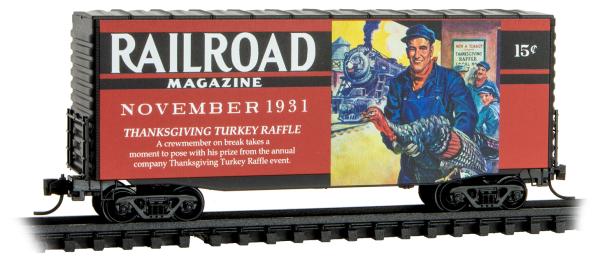 Years gone by Serie Car #9 - Railroad Magazine November 1931 “Thanksgiving Turkey Raffle”