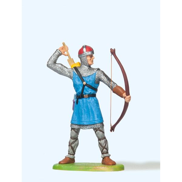 Bogenschütze, Pfeil aus Köcher nehmend